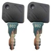 2PCS 802 Ignition Switch Keys Compatible with Linde Forklifts E16