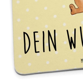 Mr. & Mrs. Panda Personalisierter Bierdeckel Igel Luftballon 50er Set - Personalisierte Geschenke, Tiermotive, Gute Laune, Bierdeckel mit Namen,