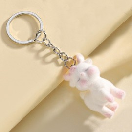Cute Plush Keychain Charms Purse Bag Charms for Handbags Car Keys Accessories Stuffed Animal Deer Pendant for Women