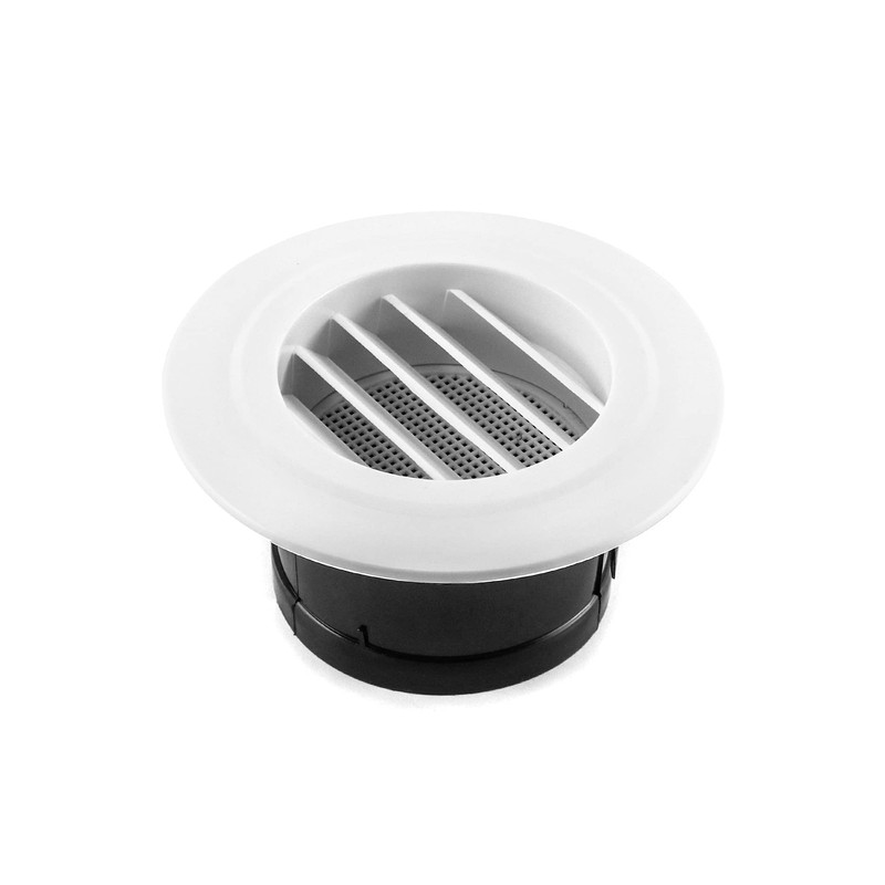 QWORK Air Vent ABS Louver Grille Cover, 8 Pack 4"