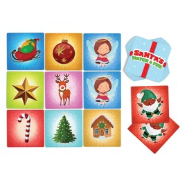 Santa’s Match & Fun – Christmas Matching Game for Toddlers Ages 3-5 & Kids 4-8 | Family Game Night Activities, Stocking Stuffer Gift Idea