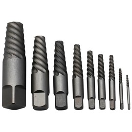 Drill America - DEWEZS1-9 #1-9 Carbon Steel Screw Extractor Set, DEWEZ Series