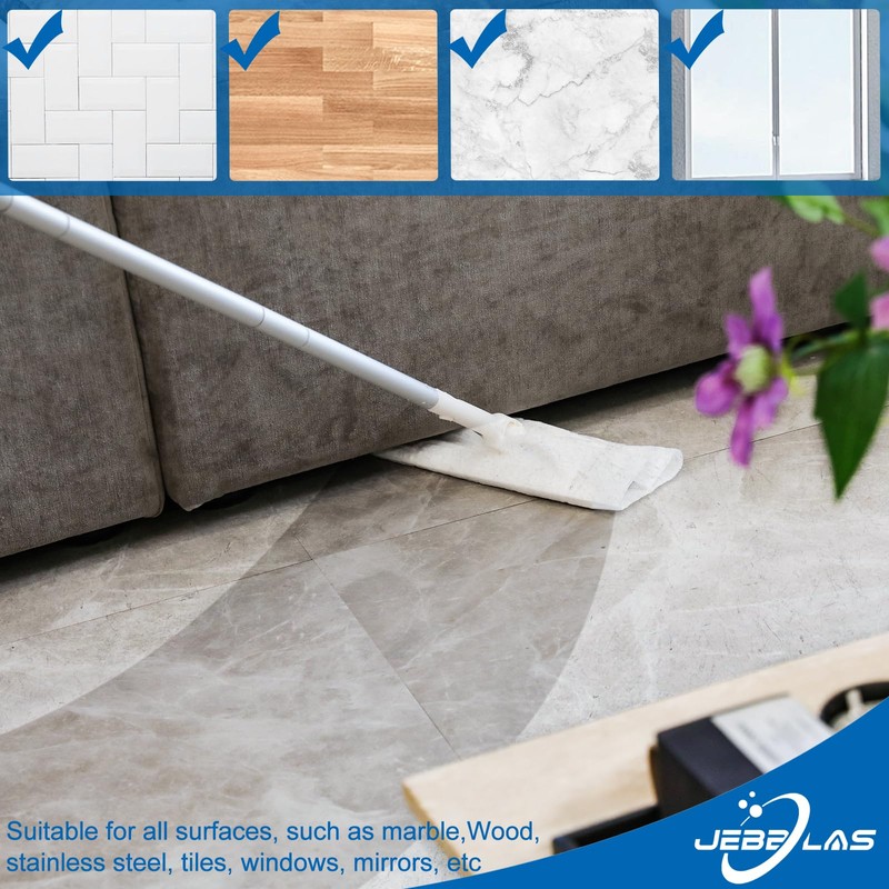 JEBBLAS Disposable Mop Cloth Dry Sweeping Pad for Floor Mop