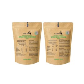 DUO de Citrato de Potasio Puro y Citrato de Magnesio Puro de 250 G c/u