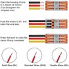 DIANN 10pcs Lever Wire Connectors 3 Circuit Inline Splices Electrical