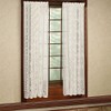 Sweet Home Collection Window Curtain Treatment Panel, Hopewell White, 8"