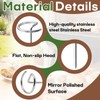 80-Pack 1.75-Inch Reusable Stainless Steel Mini Skewers Suitable for Grills