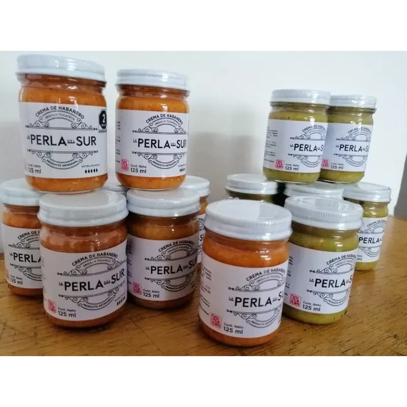 Salsa De Habanero La Perla Del Sur 125ml Mixto (pack