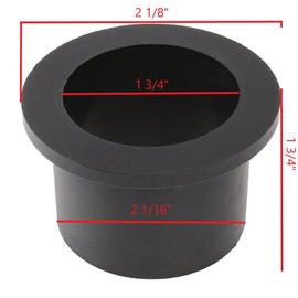 SereneDrains Shower Drain Gasket 2 Inch Rubber Gasket Fitting Seal Adapter for 2 Inch No Hub Drain Base Flange for Square and Linear Shower Floor Drains (Rubber)