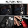 KeyUnity Titanium EDC Keychain Clip with Bottle Opener,Quick Release Carabiner