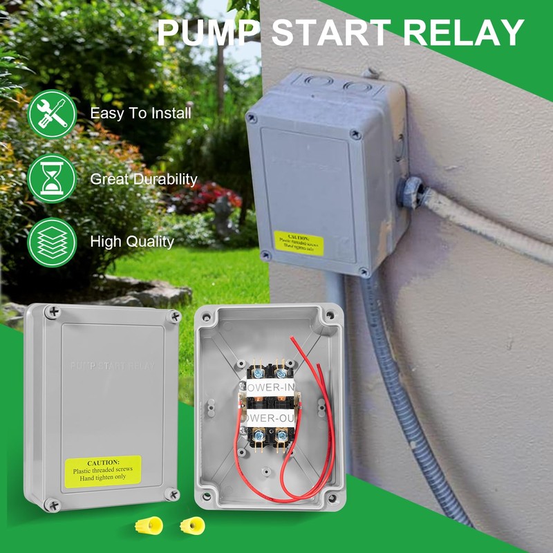 1522 Pump Start Relay with Enclosure 3 HP at 110V