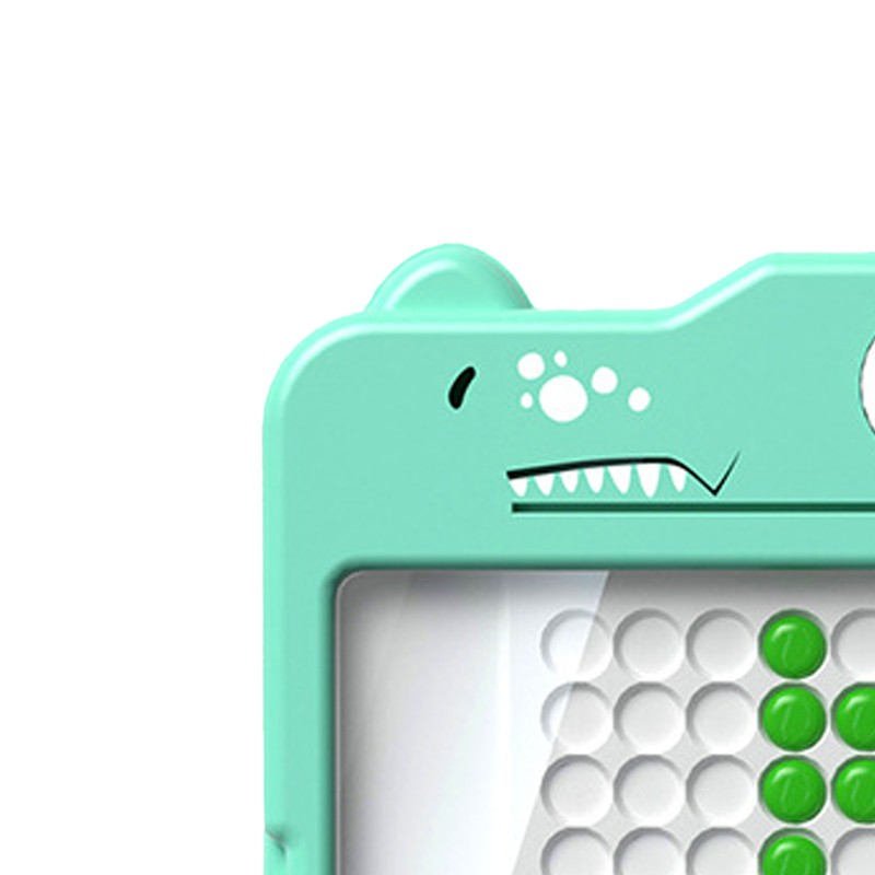 Magnetic Doodle Board Dinosaur Shape Dust Free Dot Art Preschool
