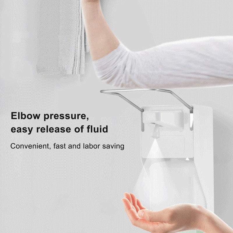 Elbow Press Soap Dispenser 1000ml Large Capacity Wall Mount Toilet