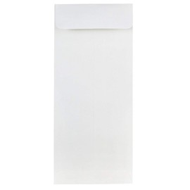JAM PAPER #10 Policy Business Strathmore Envelopes - 4 1/8 x 9 1/2 - Bright White Wove - 100/Pack