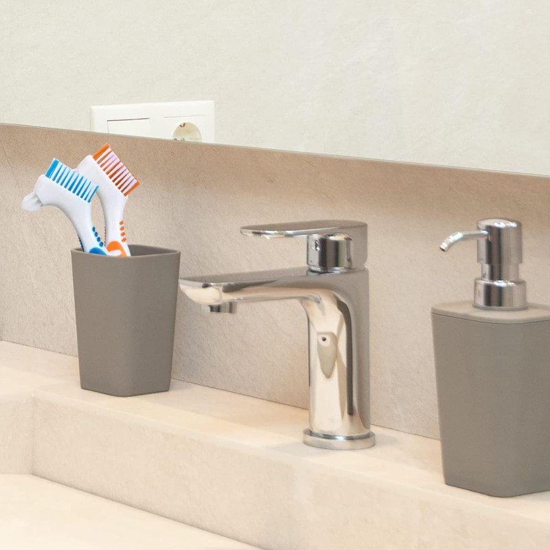 4-Piece Denture Brush Set - Portable Denture Brush with Moderate