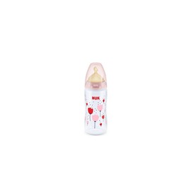 Nuk First Choice Plus Baby Bottle 0-6 Months with Nipple Rubber, 300ml