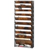 Solinxe 10-Tier Wall File Organizer, Wood Mail Organizer Wall Mounted