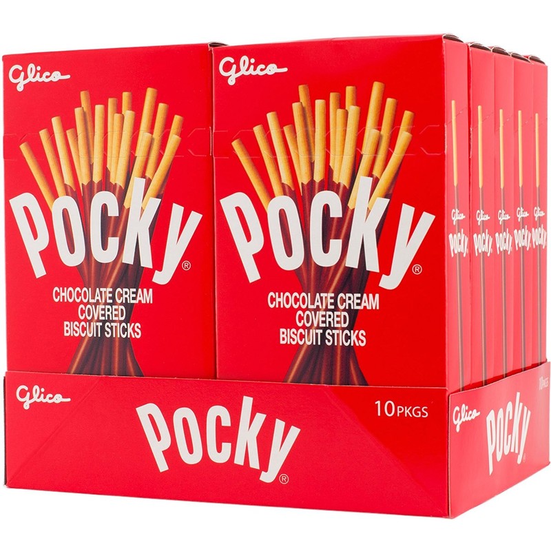 Pocky Chocolate Cream Covered Biscuit Sticks 2.47 oz (Pack of