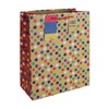Eurowrap Multi Spots Brown Kraft Paper Gift Bag Made from
