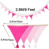 G2PLUS Fabric Bunting with Tassels, Fabric Bunting for Children's Room,