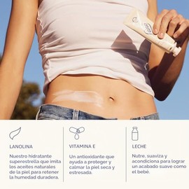 Lanolips Everywhere Cream - Crema ultra hidratante con vitamina E y lanolina loción corporal e hidratante facial para piel seca y agrietada, cuidado s