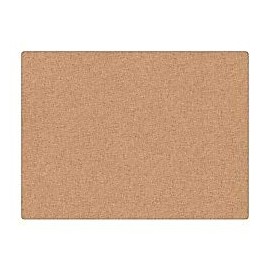 U Brands Cork Canvas Bulletin Board, 17 x 23 Inches, Frameless, Natural (2873U00-01)