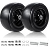 2PCS 13x6.50-6 Flat Free Front Zero Turn Lawn Mower Tires,