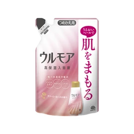 Ulmore High Moisturizing Bath Liquid Creamy Rose Refill (16.9 fl oz (480 ml), Milky White; Liquid Bath Additive, Contains 3 Moisturizing Ingredients (CICA Extract, Ceramide, Shea Butter)