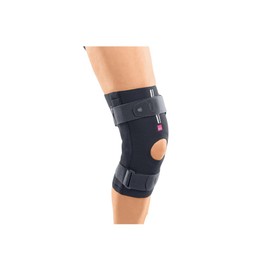 medi Stabimed Pro Knee Brace - Knee Brace with Physioglide Joints, Wedges Set for Movement Limitation and Wrap Closure - Stabilising Knee Support for Secure Hold - Grey/Size L