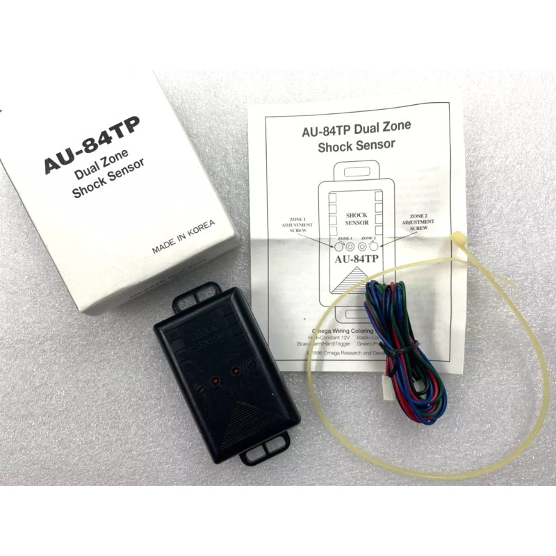 OMEGA NEW Omega AU-84TP Dual Zone Shock Sensor Car Alarm