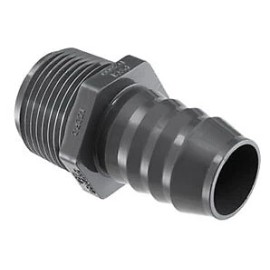 Spears 1436-010 HBF1AM 1 PVC Hose Barb Insert x Male Adapter