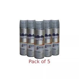 Gillette 5x Gillette Mach3 Irritation Defense Soothing Shave Foam with Aloe 245g (8.4 Oz)