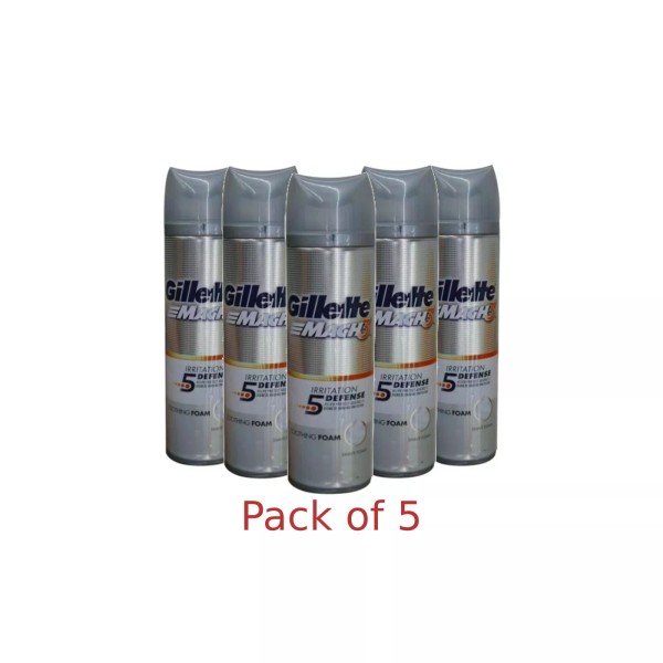 Gillette 5x Gillette Mach3 Irritation Defense Soothing Shave Foam with