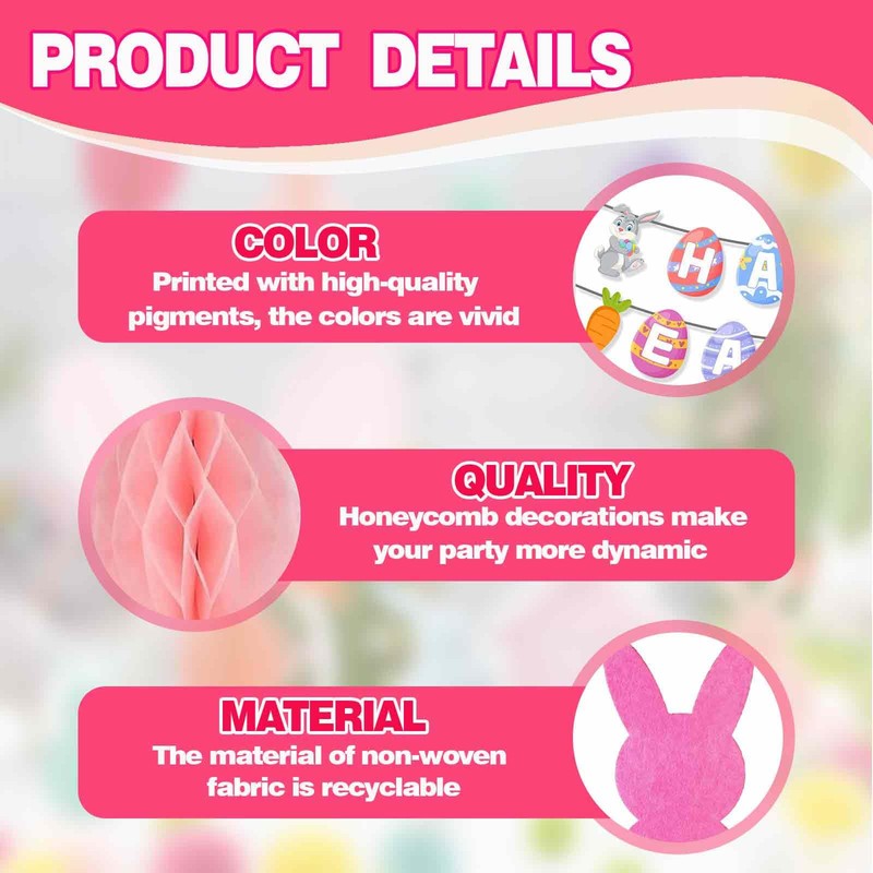 Easter Garland - Ultimate Easter Decoration for Hanging with Magnetic
