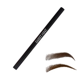 1 PCS Eyebrow Pencil, Double Ended Precision Waterproof Brow Pen, Smooth Eyebrow Pencil with Brush, Long-Lasting Natural Looking, Fills Eyebrow Makeup(Brown)
