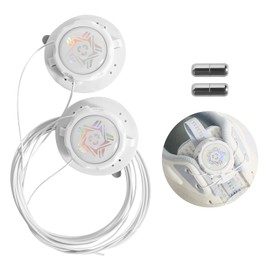 YGKYMVW Shoelaces Without Tying Screw Lock for Shoes, Shoelaces Without Tying Closure, Elastic Shoelaces Without Tying for Shoes that Need to Be Laced (White), White