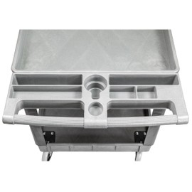 Powerbuilt Service Cart, Utility Tray, 46 Inch x 26 Inch, 500 Pound Capacity, Shelves, Wheels - 941967ECE
