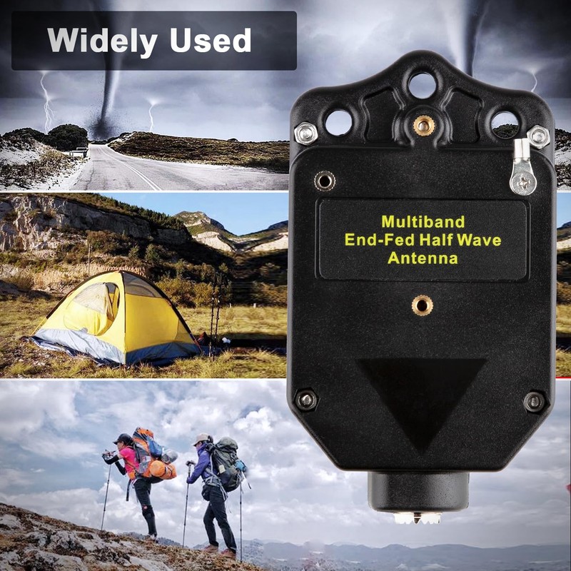 Upgraded 150W HF End Fed Antenna 1-30MHz,1:64 Balun Shortwave Radio