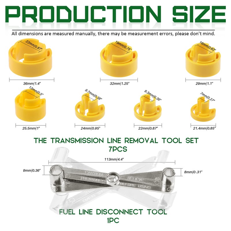 Keadic 17 Pcs Quick Disconnect Tools Kit Contains 2 in