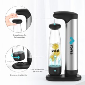 Soda Water Maker,Sparkling Water Machine with Superior Carbonation Technology,Comes with Co2 Refill Adapter,Compatible with Sodastream/Ninja/Soda Sense/Simpli TR21-4 thread (Screw-In) Co2 Cylinders