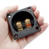 XYRSTOLR 2Pcs 2.2 Inch Square 2-Way Speaker Box Terminal Speaker