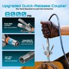 Seesii Grease Gun Accessory Kit for Easy Greasing Narrow &