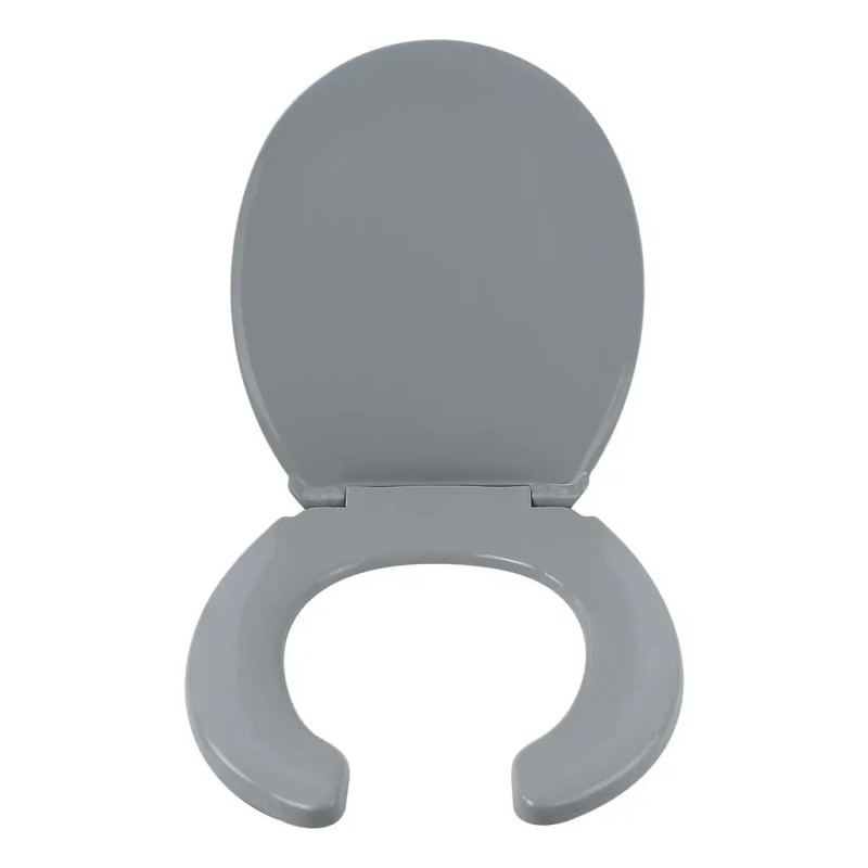 Asiento Con Tapa Redondo Gris Para Wc Exel Premium 92