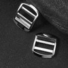 Operitacx 10 Pack Square Buckles 24mm Roller Buckles for Bag