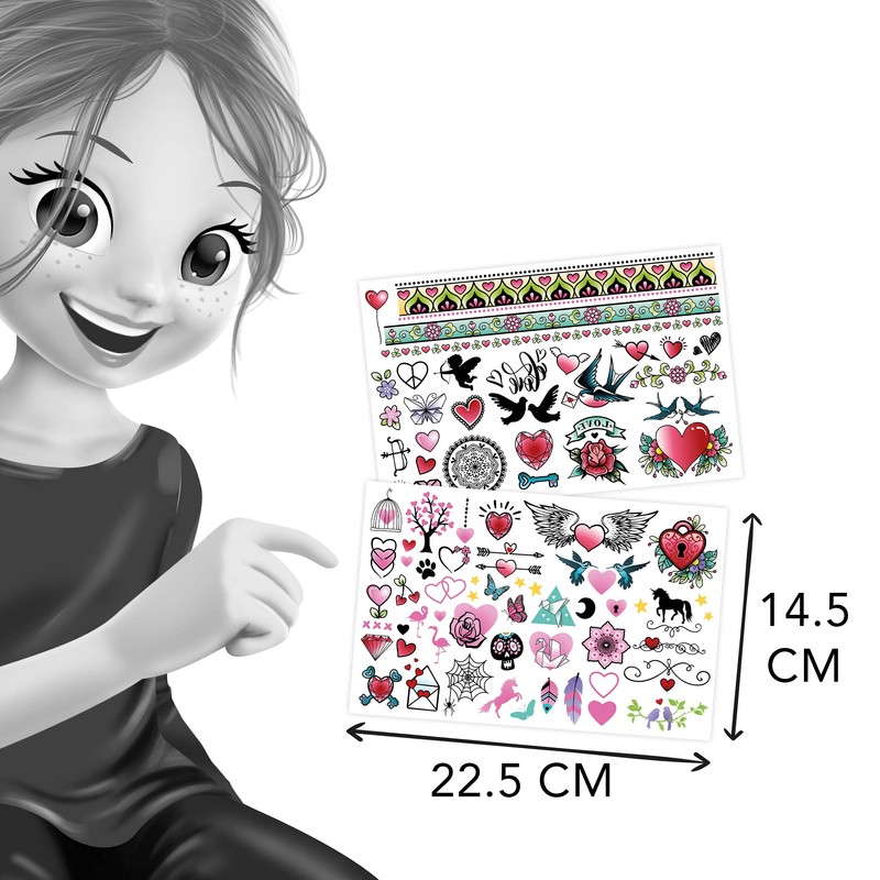BUKI France TA003 75 Washable Tattoos Coloured