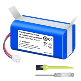 RVBAT850 RVBT850A Battery for Shark Ion R75, R85, S87, RV761, RV771,RV850C, RV1000S, RV1001AE, RV1100VL, UR1000SR, RV700_N, RV720_N Vacuum Cleaners (Note:2-Prong Connector,NOT for 3-Prong Connector)