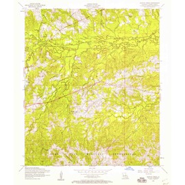 YellowMaps Burton Creek LA topo map, 1:24000 Scale, 7.5 X 7.5 Minute, Historical, 1954, Updated 1958, 26.9 x 22.9 in - Paper