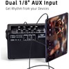 Acoustic/Electric Guitar Amplifier, 15 Watt Portable Bluetooth Amp for Guitar