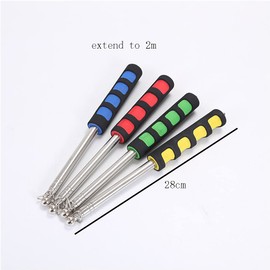 lasenersm 1 Piece Guide Flag Pole Tour Guide Flag Pole Stainless Steel Tour Guide Flag Pole Telescoping Flagpole Banner Tour Guide Teachers Flag Sign with Non-Slip Sponge Cover Grip(Yellow, 2m)