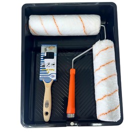 BRISTLE Professional Paint Tray Set with Roller Frame, Covers, Brush, and Tray